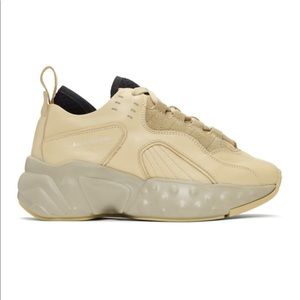 Acne Studios Beige Manhattan Platform Sneaker